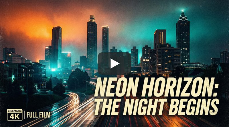 小小绘城市夜景短片